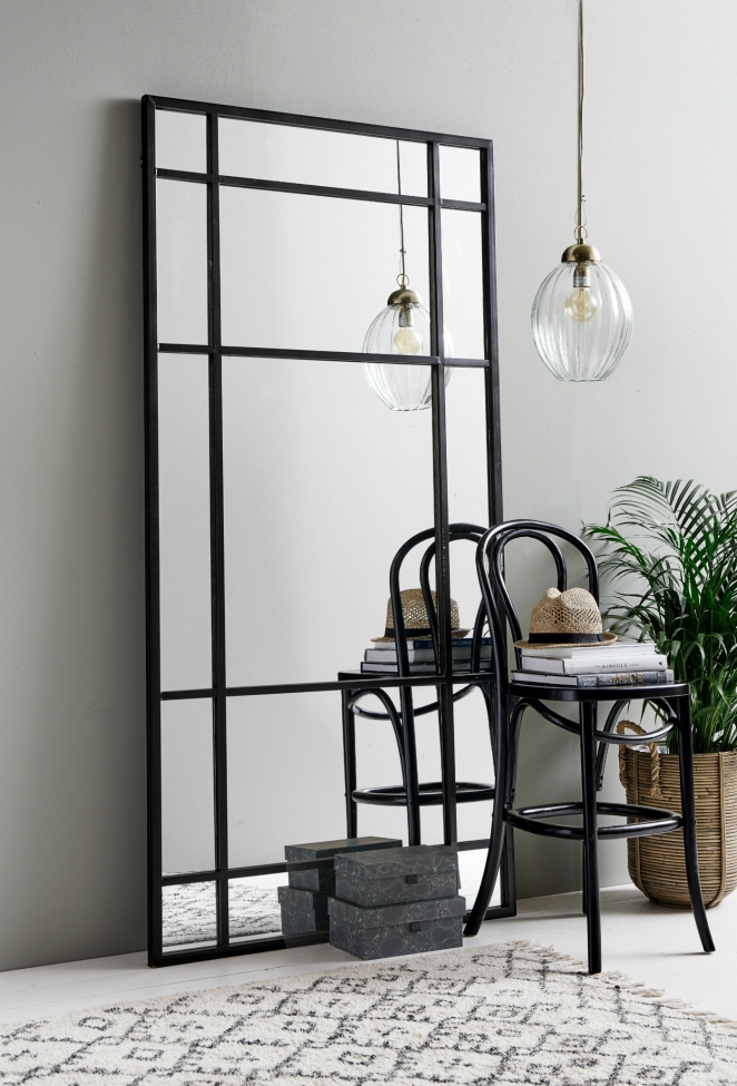 Peili 'Spirit' 102x204cm - Musta