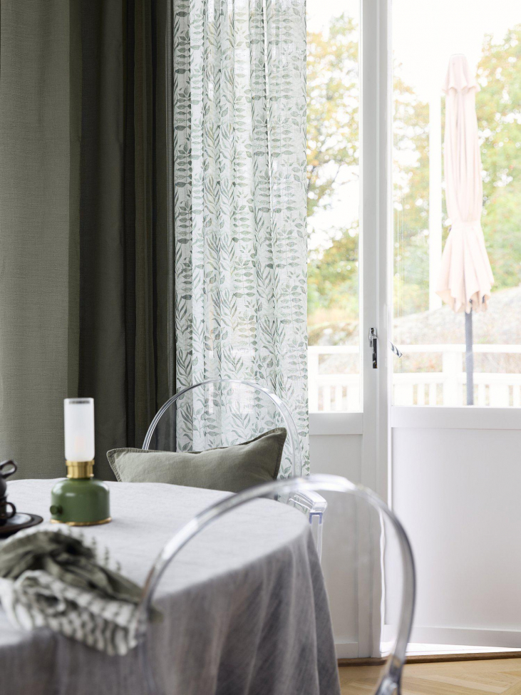 2-pack Verho 'Filippa' 140x280cm - Vihreä