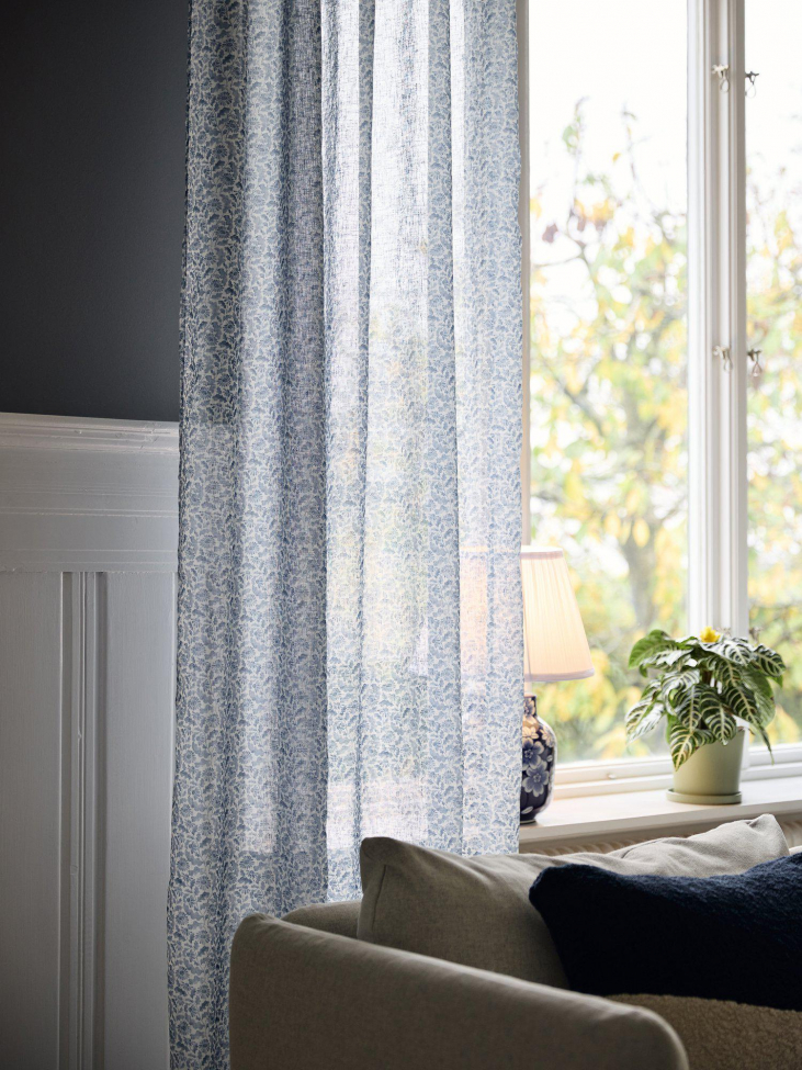 2-pack Verho 'Filippa' 140x280cm - Sininen