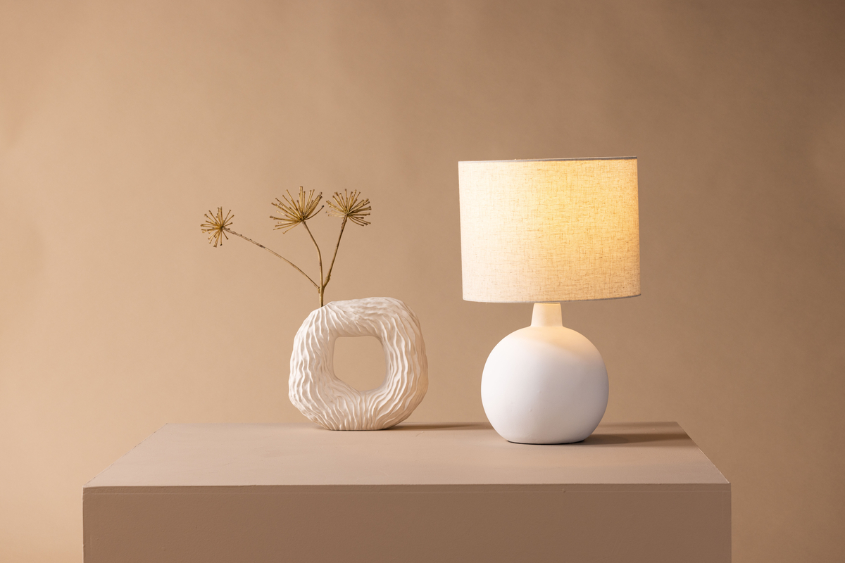 Pöytävalaisin 'Tidaholm' - Beige