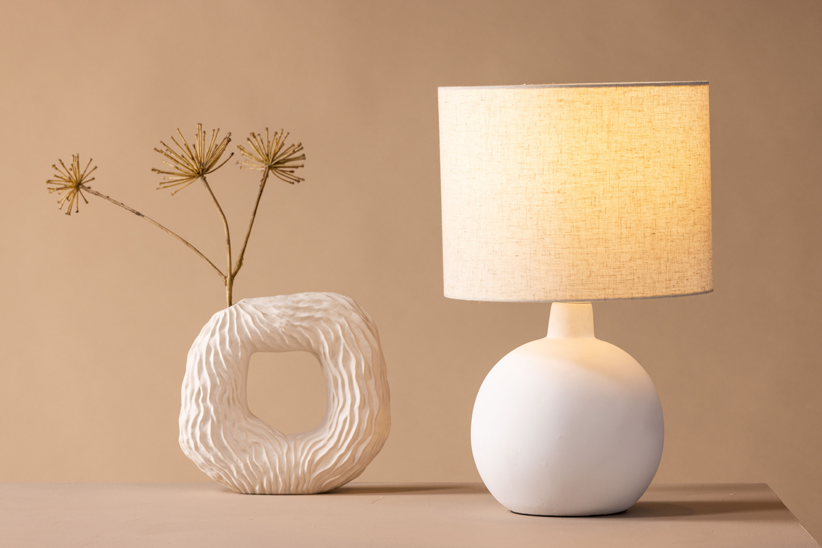 Pöytävalaisin 'Tidaholm' - Beige