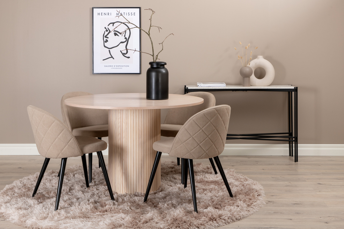 Tuoli 'Elverum' - Beige pellava