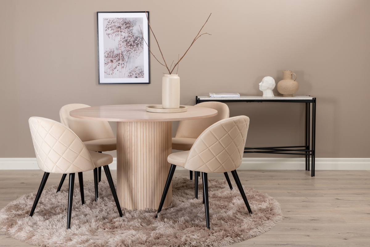Tuoli 'Elverum' - Beige timantti