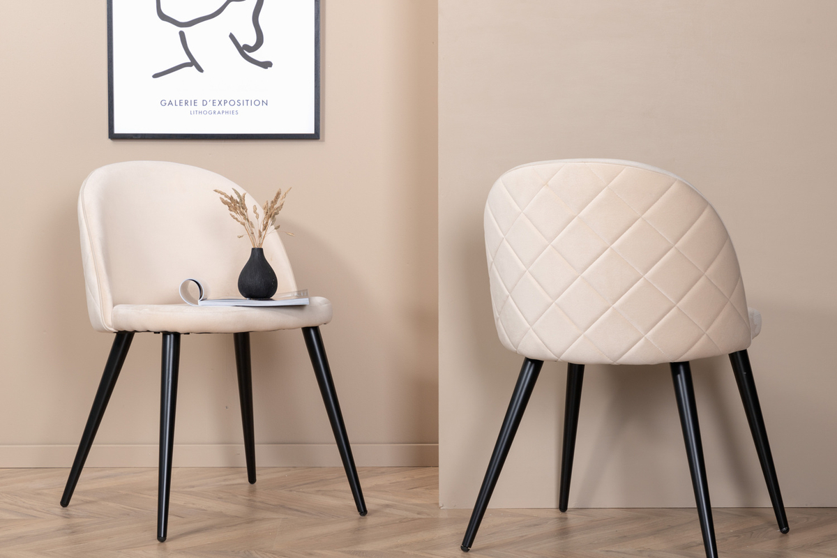 Tuoli 'Elverum' - Beige timantti