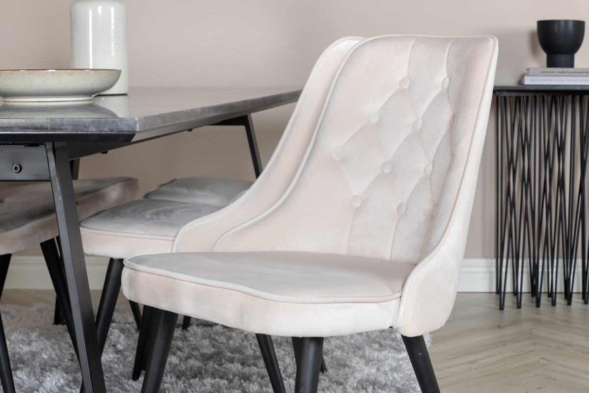 Tuoli 'Elverum Deluxe' - Beige/Musta