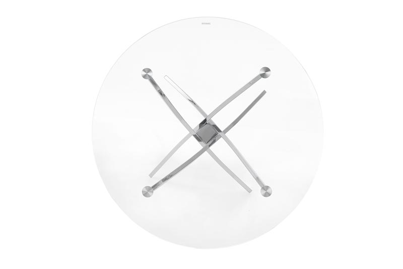 Ruokapöytä 'Dania' Pyöreä 100cm - Hopea