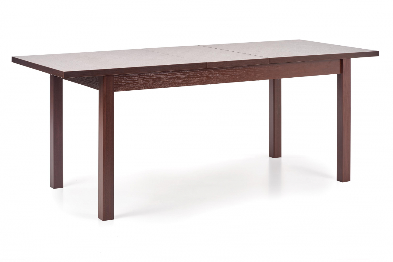 Ruokapöytä 'Dark Walnut' 118-158x75cm - Tummanruskea