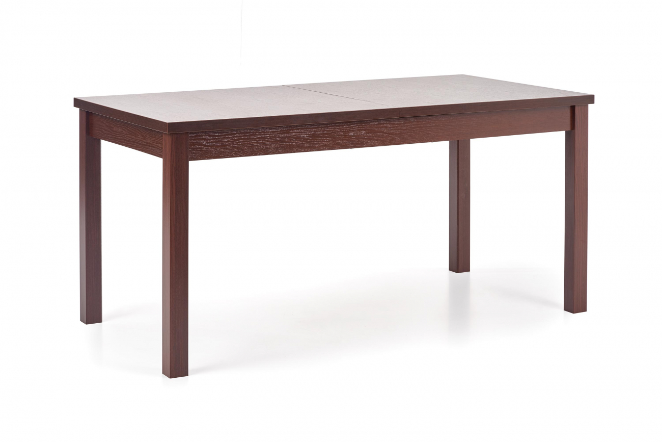 Ruokapöytä 'Dark Walnut' 118-158x75cm - Tummanruskea