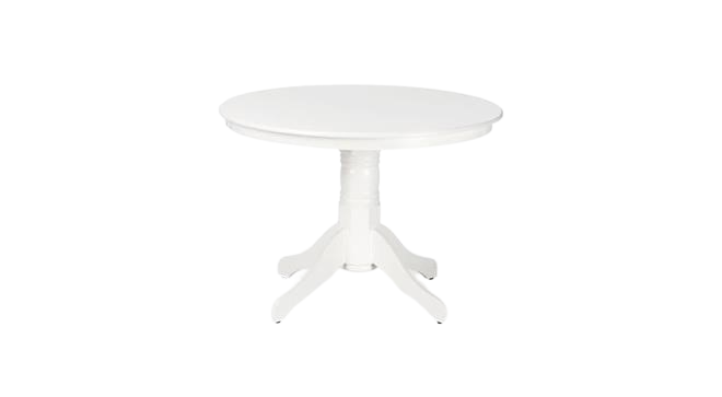 Ruokapöytä 'Visby' Pyöreä 106cm - Valkoinen