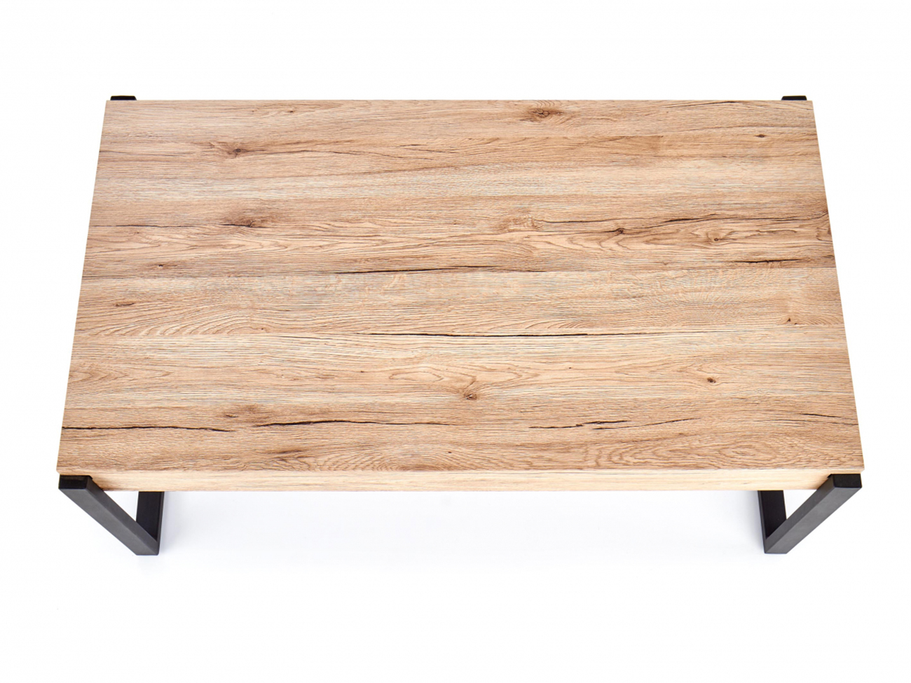 Pöytä 'Wood' 110x64cm - Luonnonvärinen/Musta