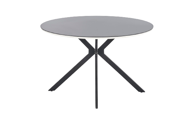Ruokapöytä 'Sestao' Pyöreä 120cm - Musta
