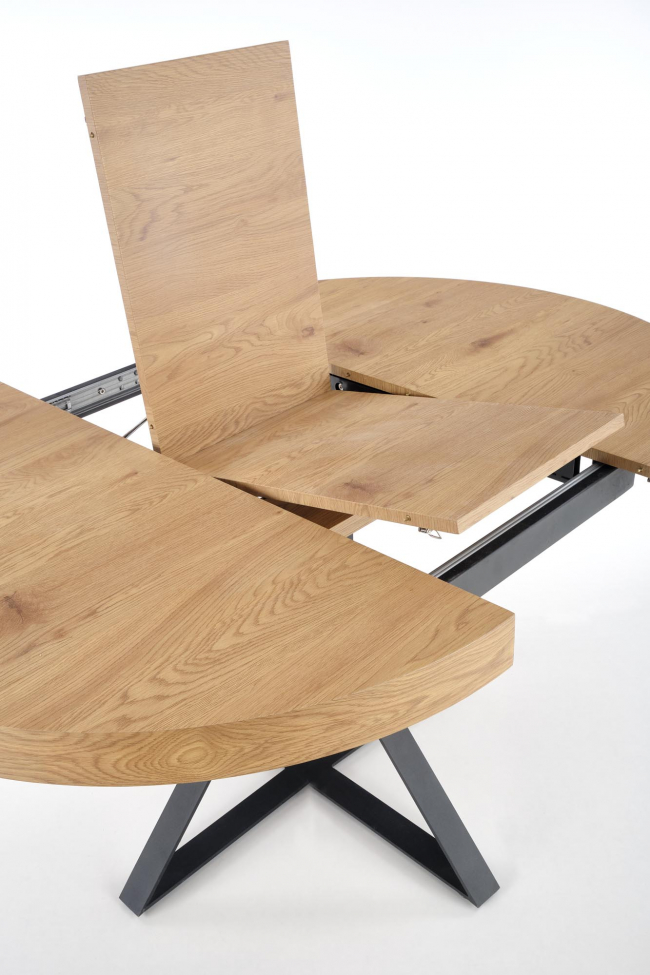 Ruokapöytä 'Mercy' pyöreä 120-160cm - Luonnon