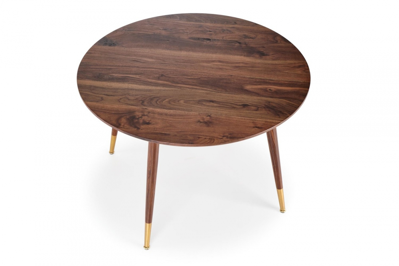 Ruokapöytä 'Prime' Pyöreä 110cm - Pähkinä