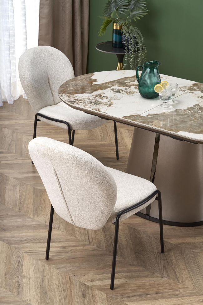 Ruokapöytä 'Robinson' 160-200cm - Beige