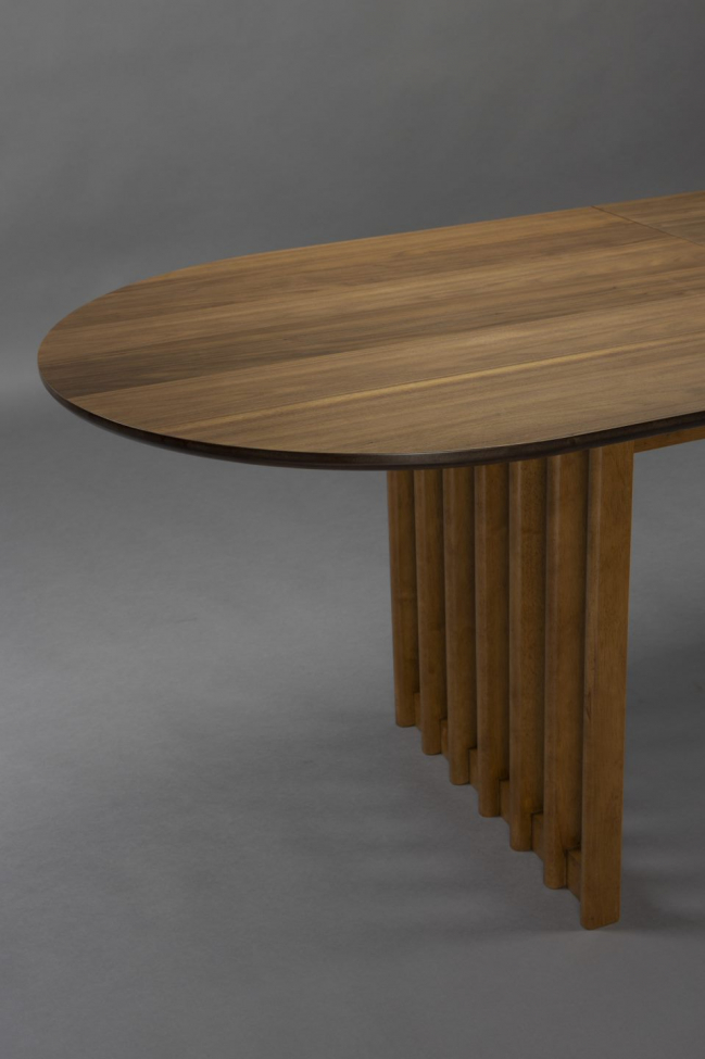Laajennettava pöytä 'Barlet' 200-240x90cm - Pähkinä