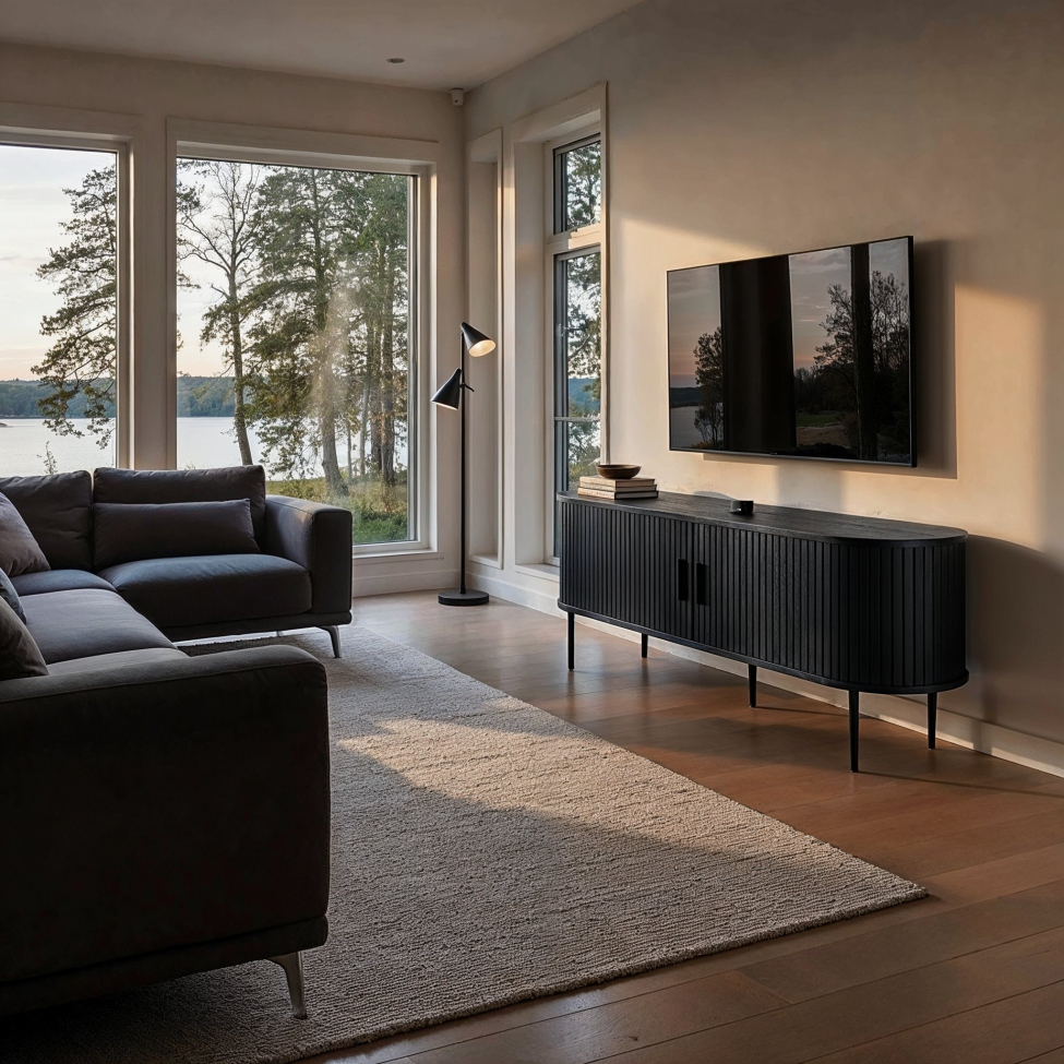 Tv-taso 'Holmvik' - Musta