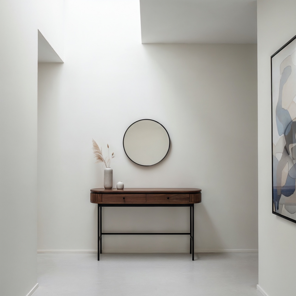 Työpöytä 'Kärra' - Pähkinä/Musta