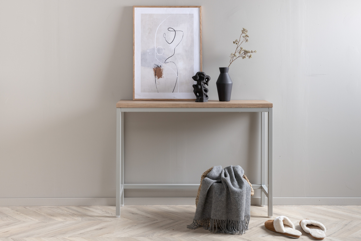 Sidobord 'Ransäter' 30x110 - Harmaa