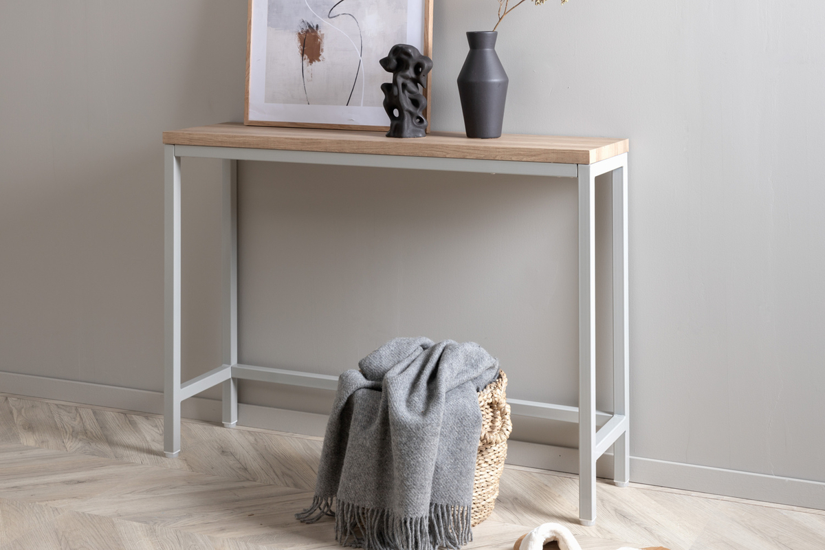Sidobord 'Ransäter' 30x110 - Harmaa