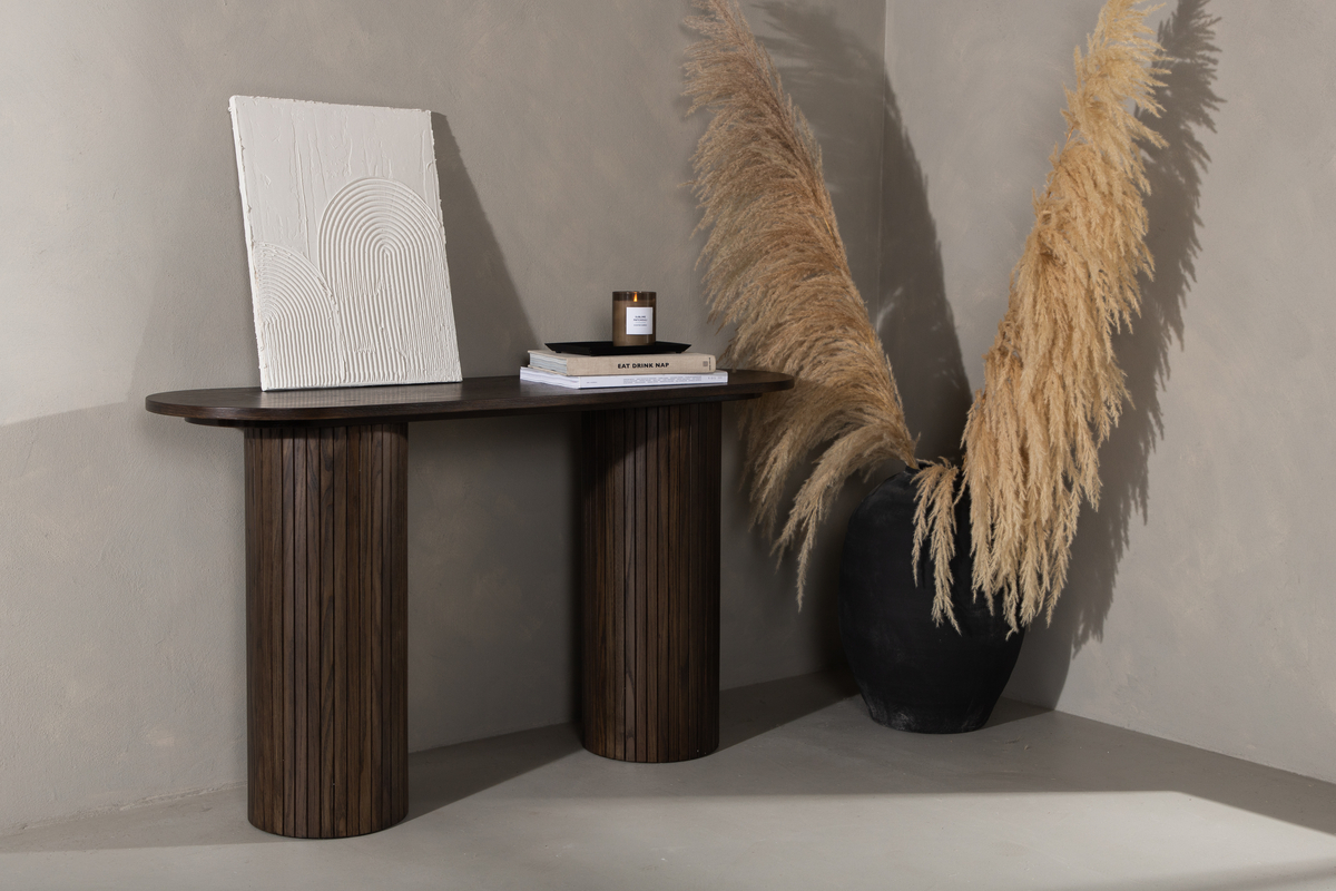 Sidobord 'Barkaby' 40x130cm - Ruskea