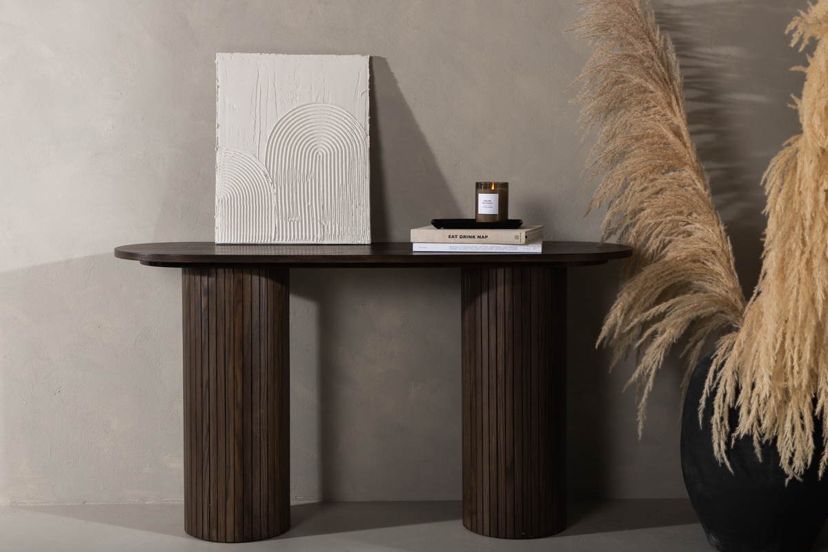 Sidobord 'Barkaby' 40x130cm - Ruskea