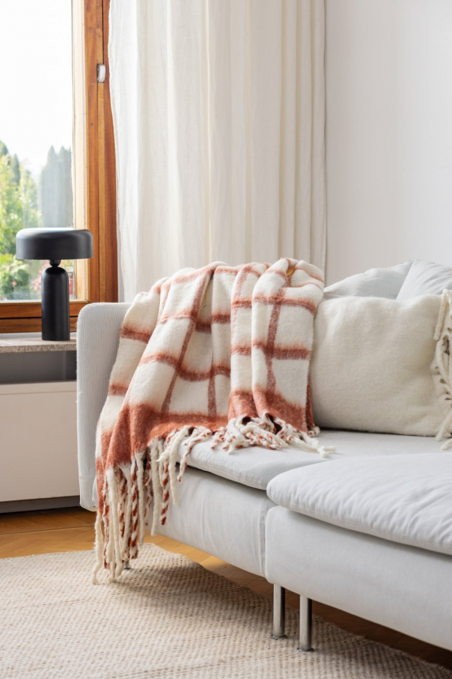 Huopa 'Rachel' 130x170cm - Vaaleanpunainen