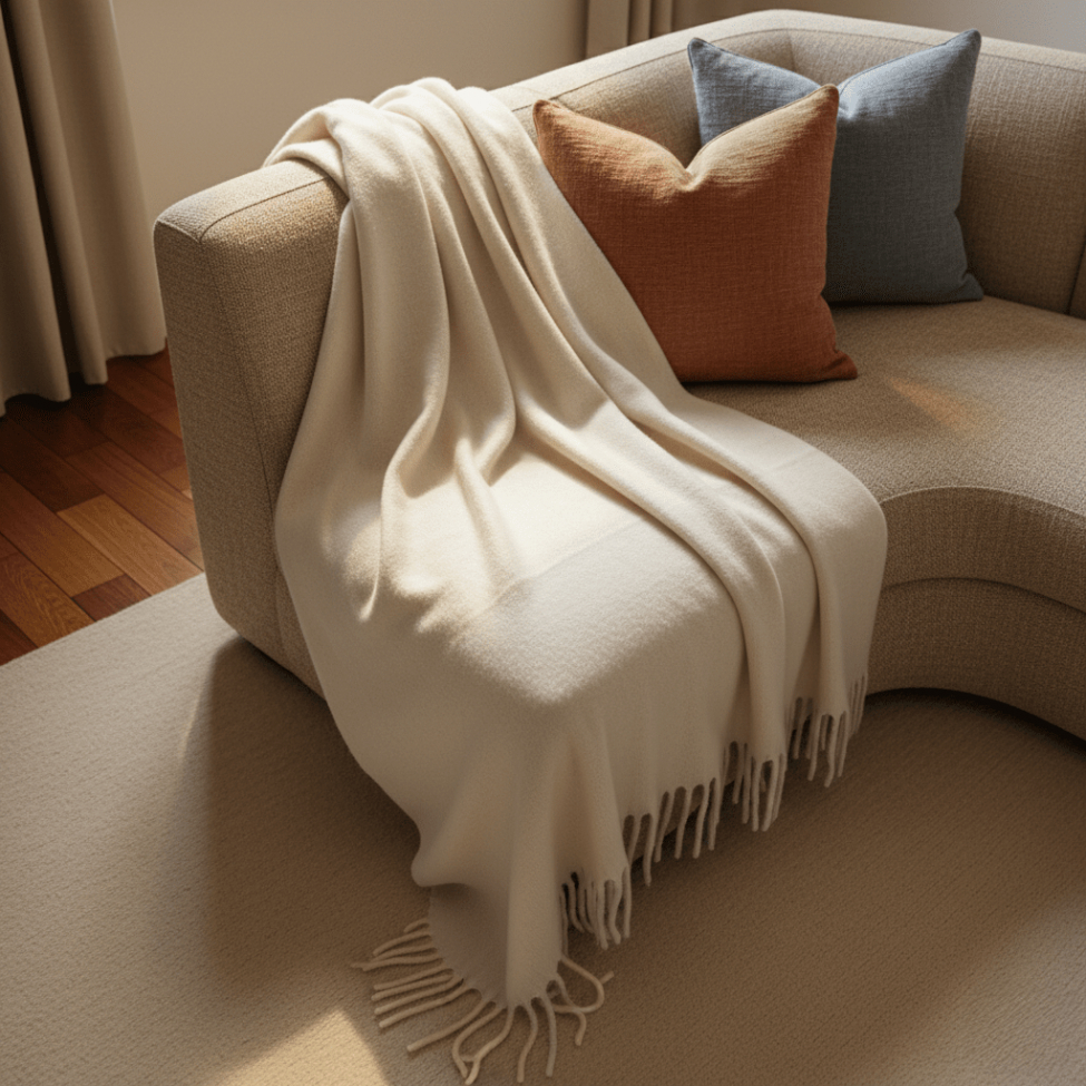 Ruutu 'Samantha' 130x170cm - Valkoinen