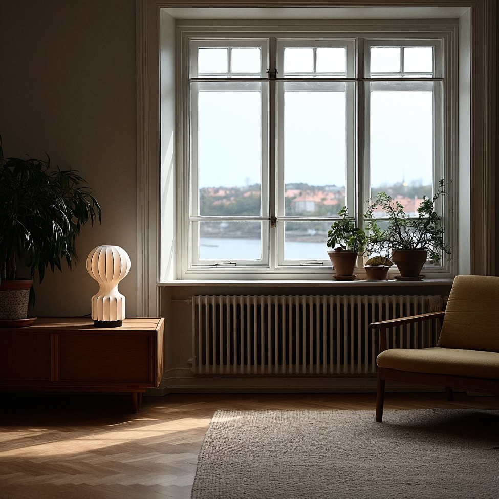 Lampa 'Senigallia' S - Valkoinen/Musta