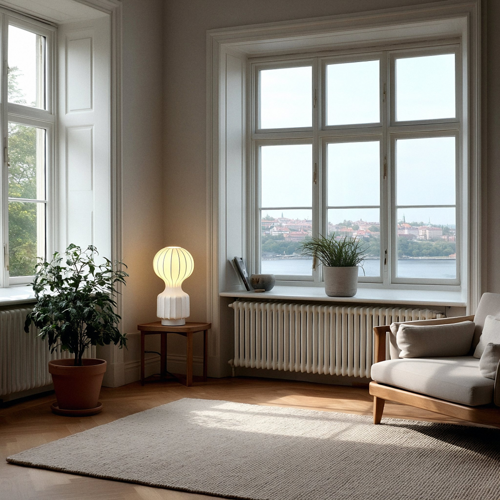 Lampa 'Senigallia' S - Valkoinen/valkoinen