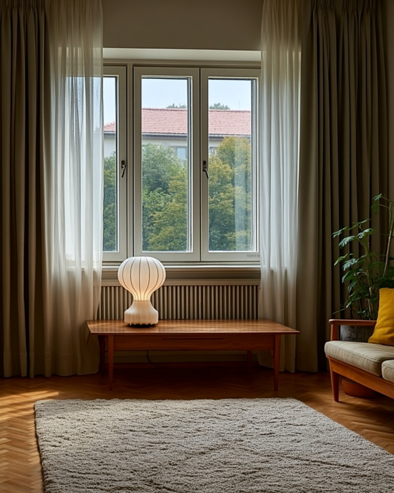 Lampa 'Senigallia' M - Valkoinen/Musta
