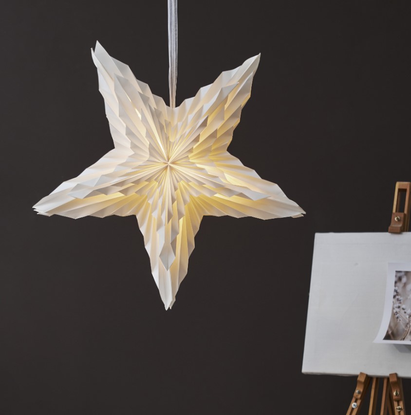 Joulutähti 'White' 70cm - Valkoinen