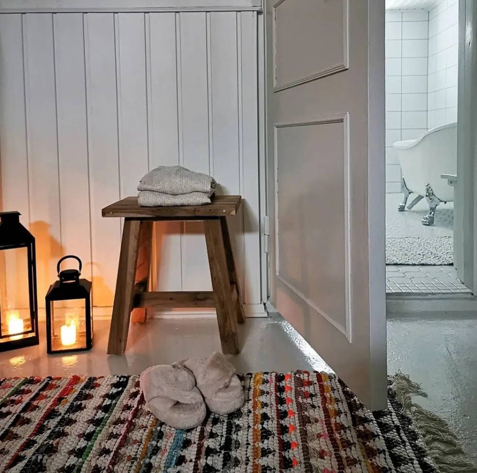 Räsymatto 'Lindby' 70x300cm - Monivärinen