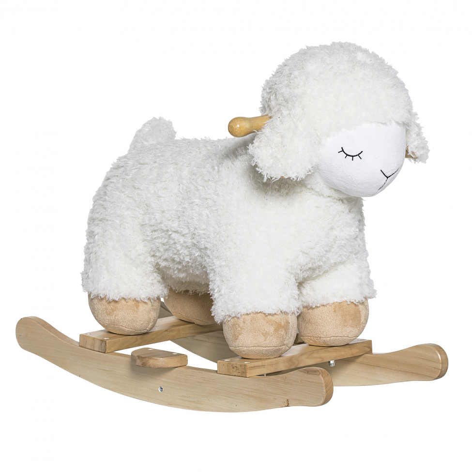 Keinuhevonen 'Rocking Sheep' - Valkoinen