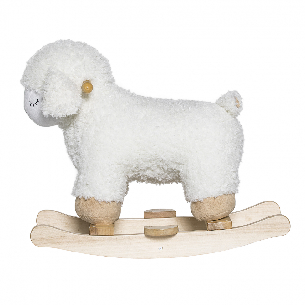 Keinuhevonen 'Rocking Sheep' - Valkoinen