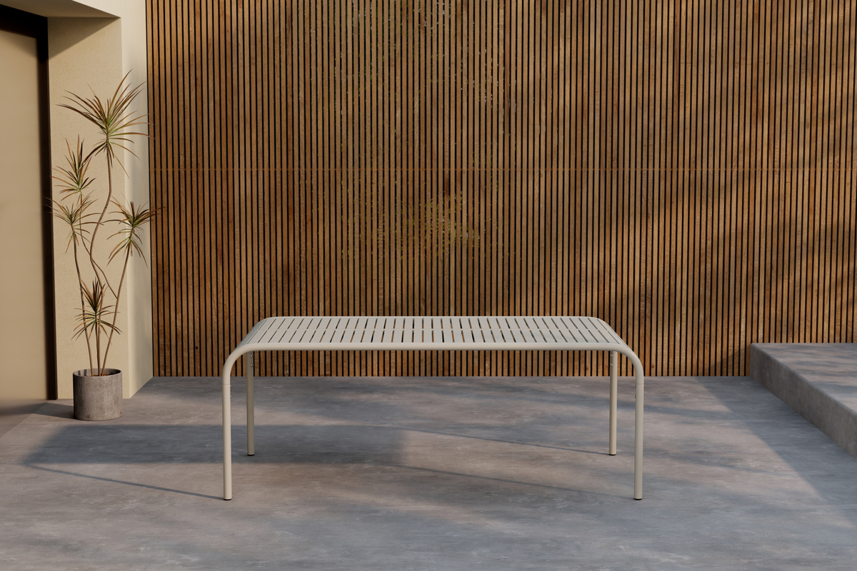Puutarhapöytä 'Pego' 200x100cm - Beige