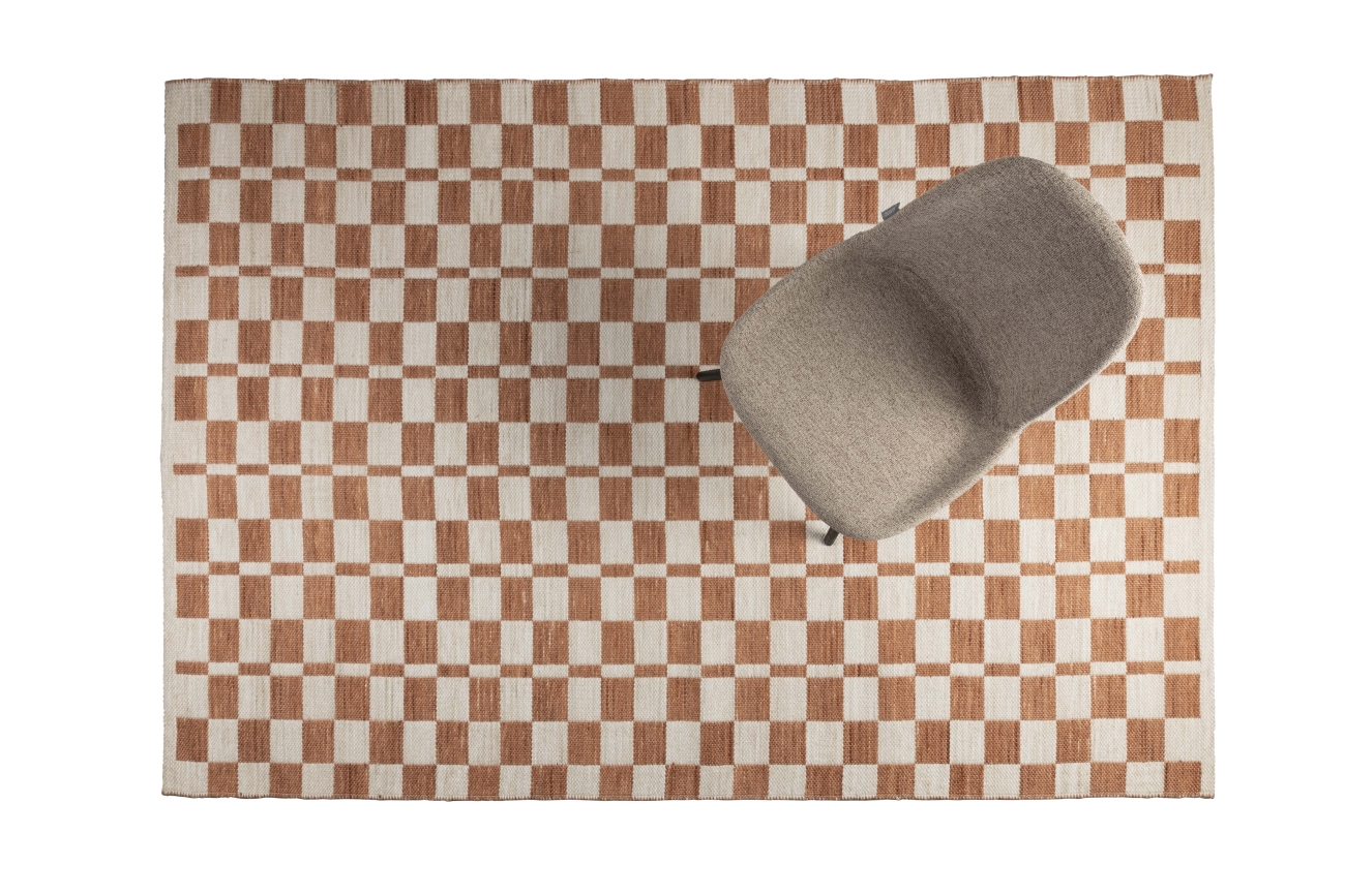 Matto 'Checker' 160x230cm - Beige