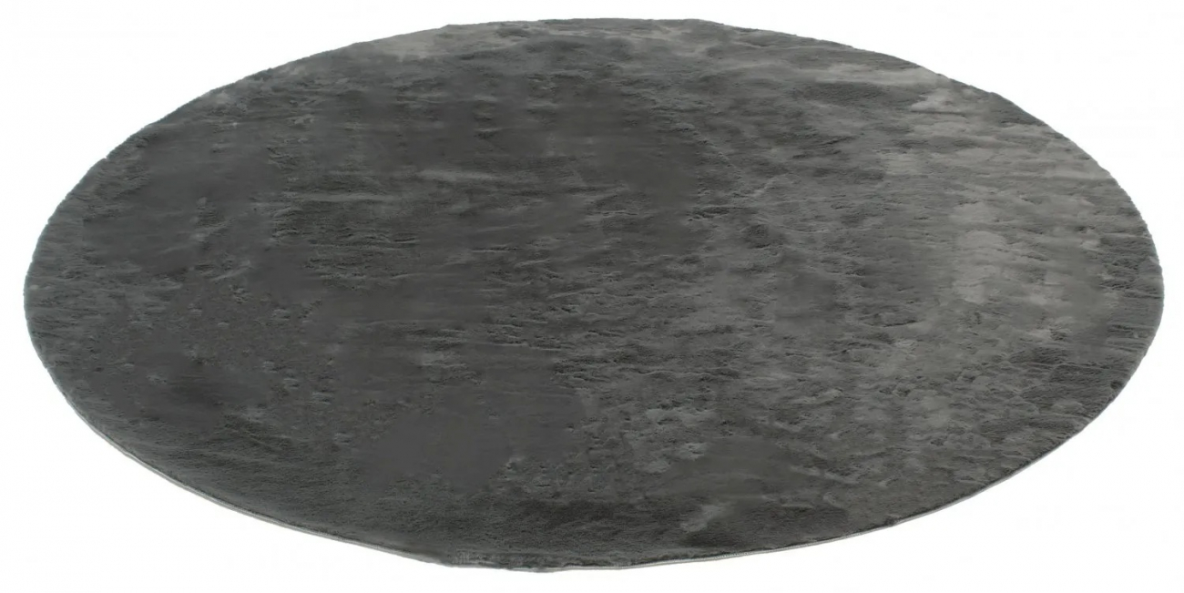 Pyöreä matto 'Aranga Super Soft' 80cm - Antrasiitti