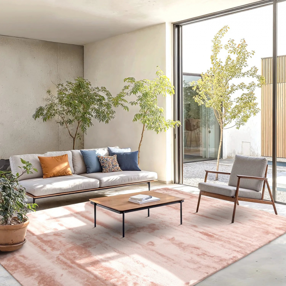 Matto 'Aranga Super Soft Fur' 60x120cm - Vaaleanpunainen