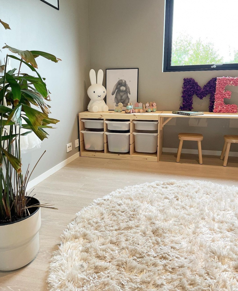 Pyöreä matto 'Janjira' 80cm - Offwhite