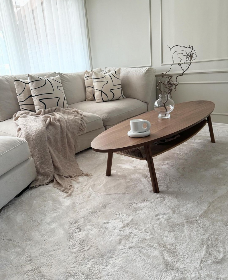 Paksu matto 'Aranga Super Soft' 80x180cm - Valkoinen