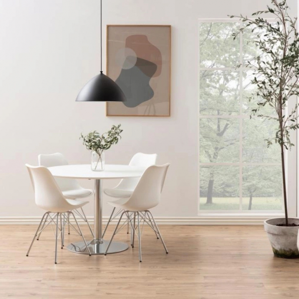 Tuoli 'Eris' - Valkoinen/ Hopea