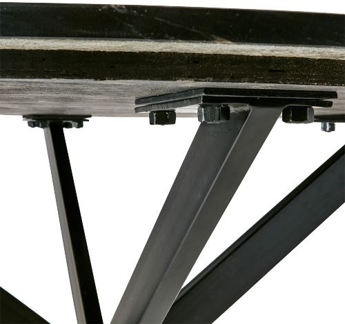 Pöytä 'Milan' Pyöreä 120cm - Musta