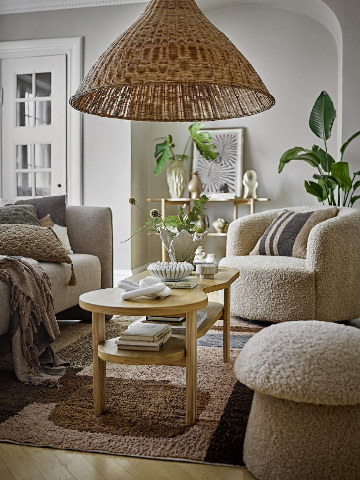 Lounge-tuoli 'Bocca' - Luonnonvärinen