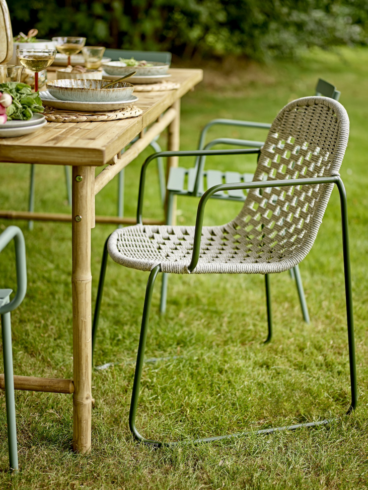 Puutarhatuoli 'Calana' – Vihreä/Metalli