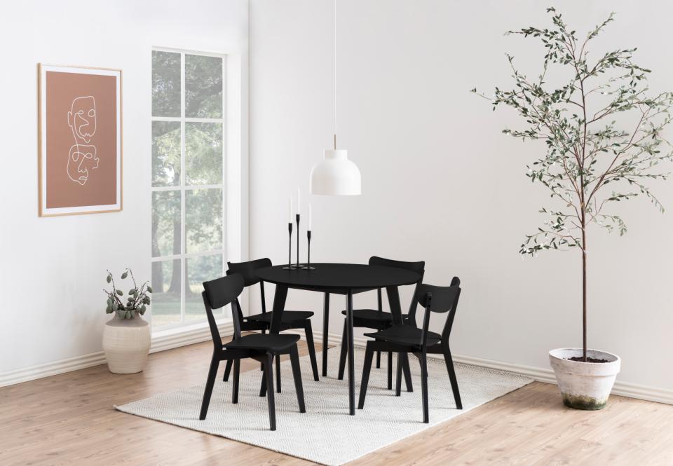 Ruokapöytä 'Ärsjö' Pyöreä 105cm - Musta