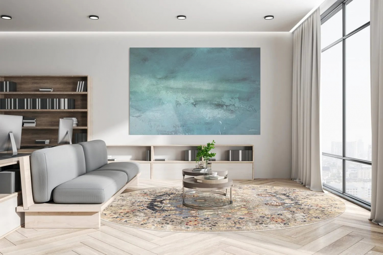 Pyöreä matto 'Bouhjar' 160cm - Beige/Multi