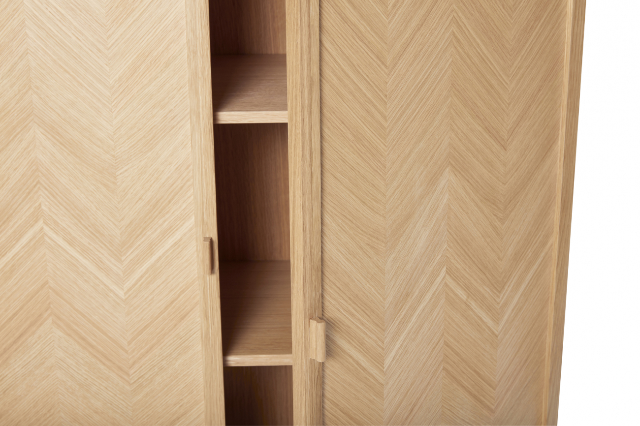 Vaatekaappi 'Herringbone' - Luonnon