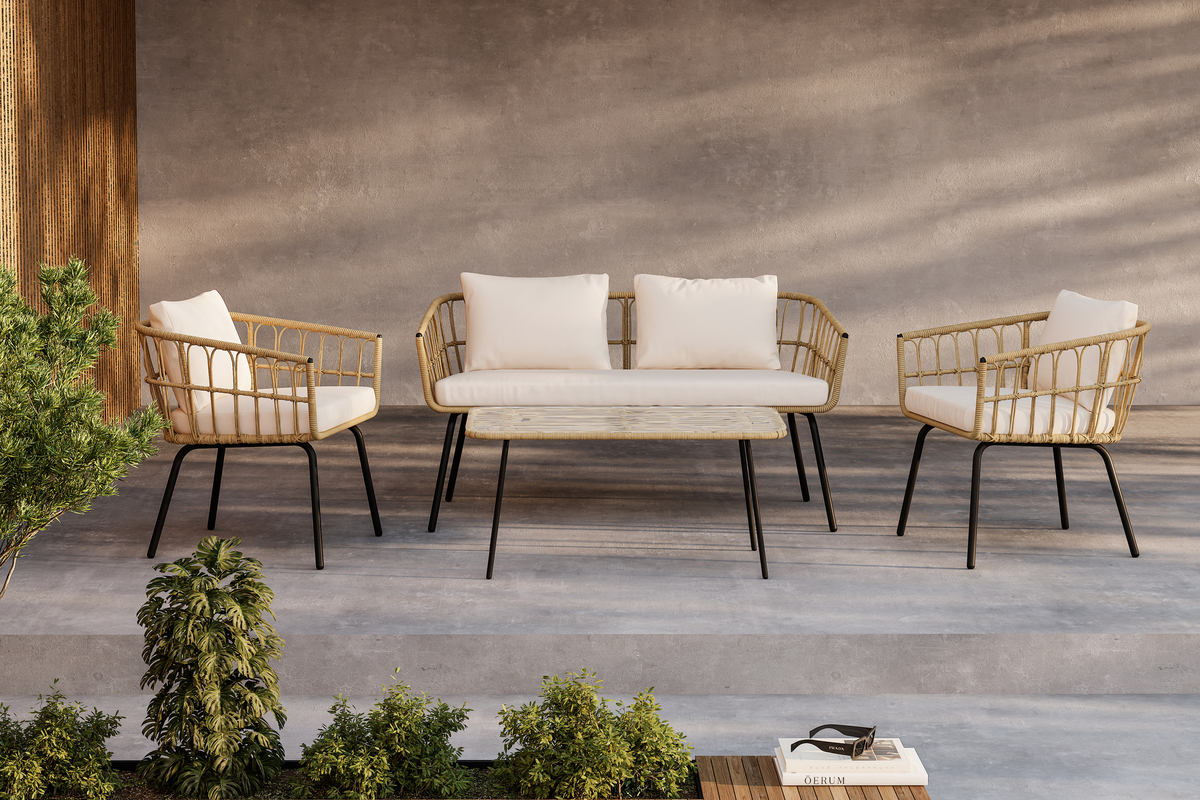Lounge-setti 'Palamos' - Luonnonväri