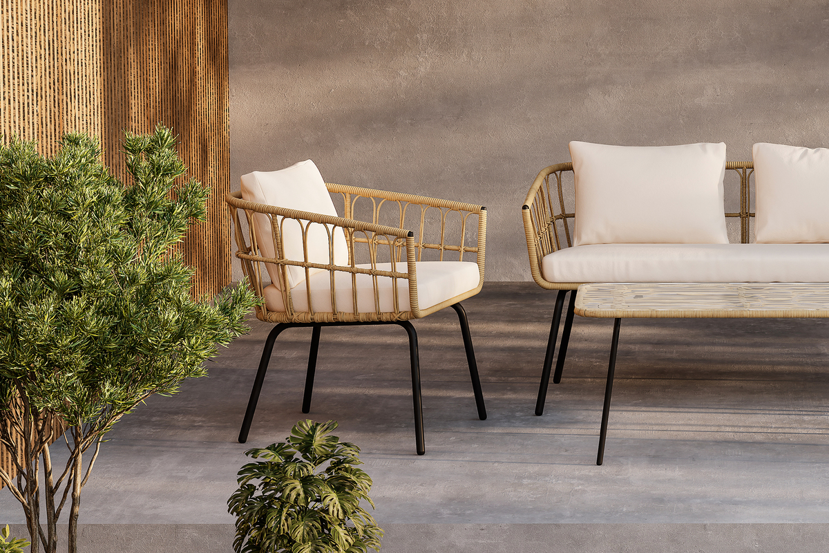 Lounge-setti 'Palamos' - Luonnonväri