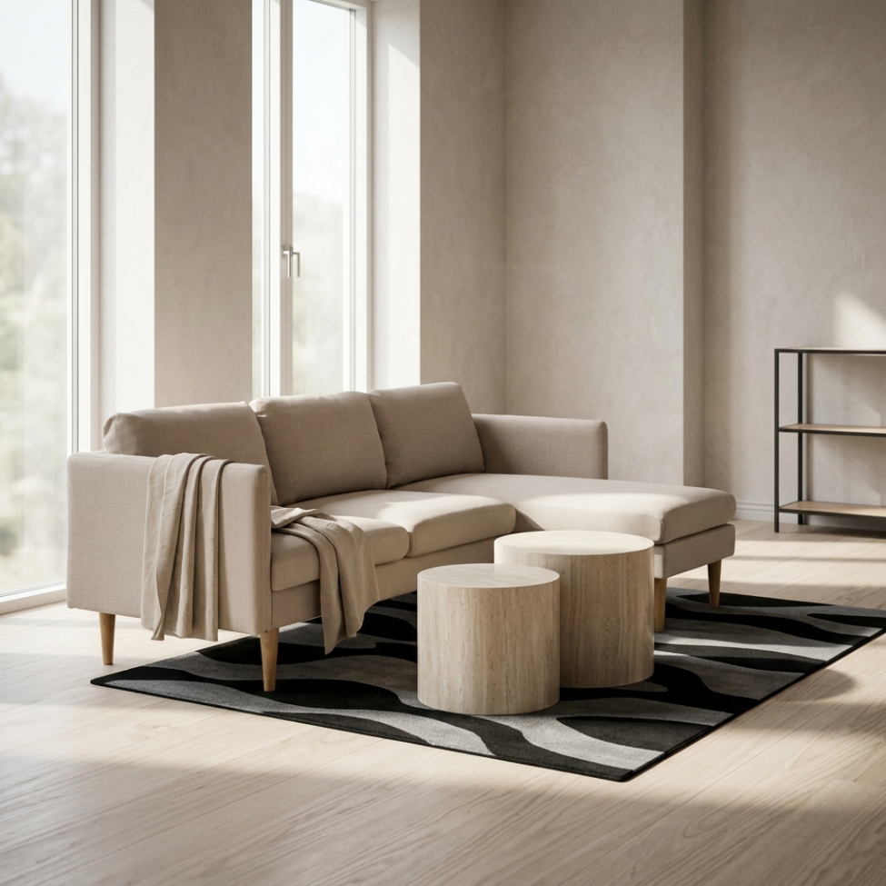 Soittopöytä 'Ponza' 2 osaa - Beige